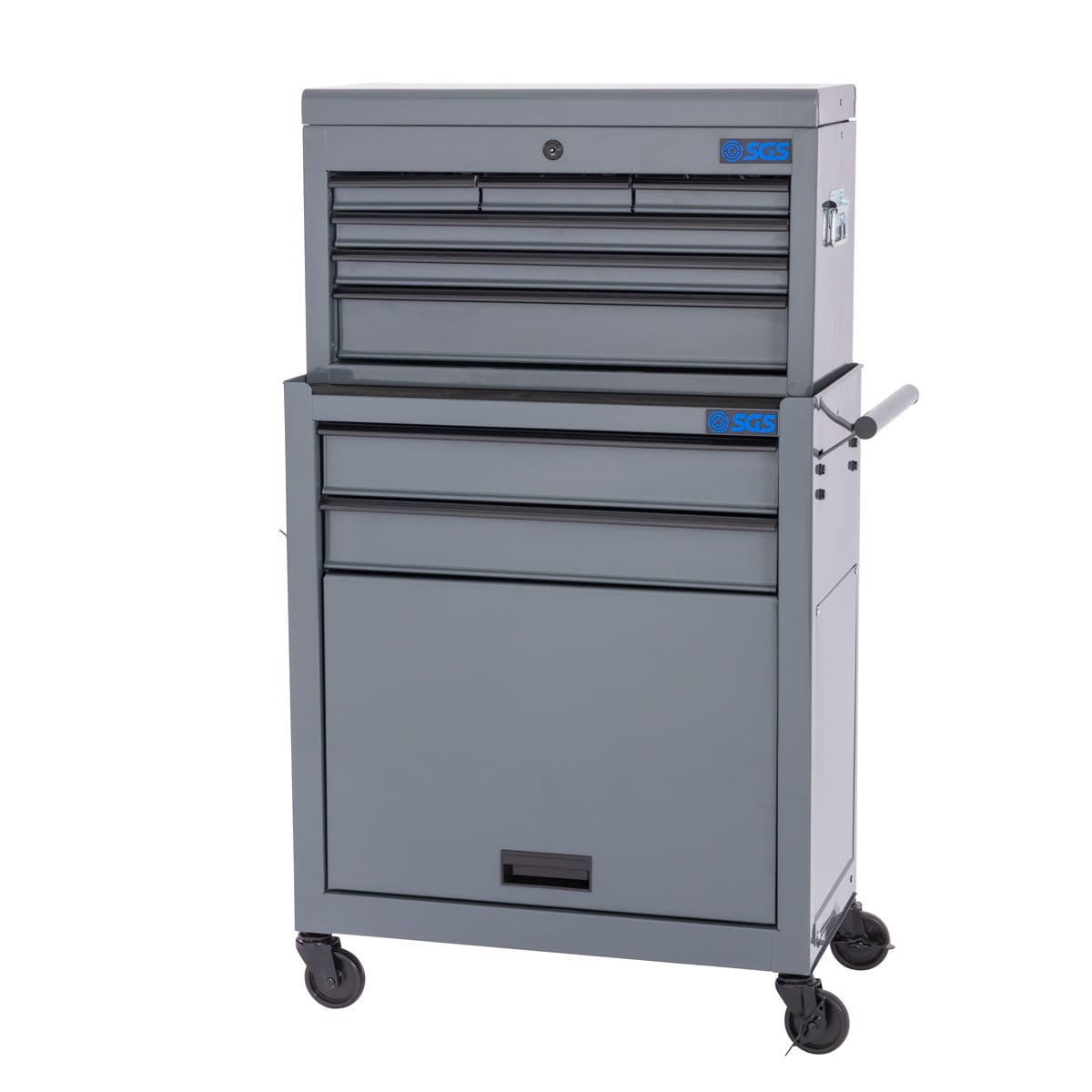 SGS Mechanics 8 Drawer Tool Box Chest & Roller Cabinet | Grey